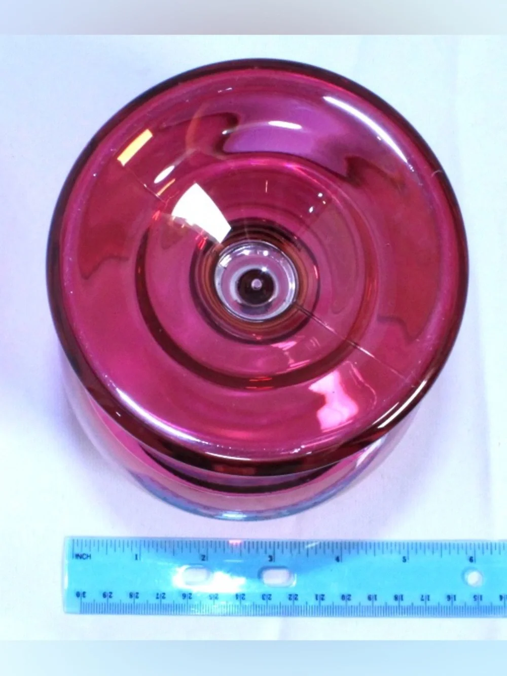 Vintage MCM Blackberry Julep Ruby Red Glass Chalice Goblet